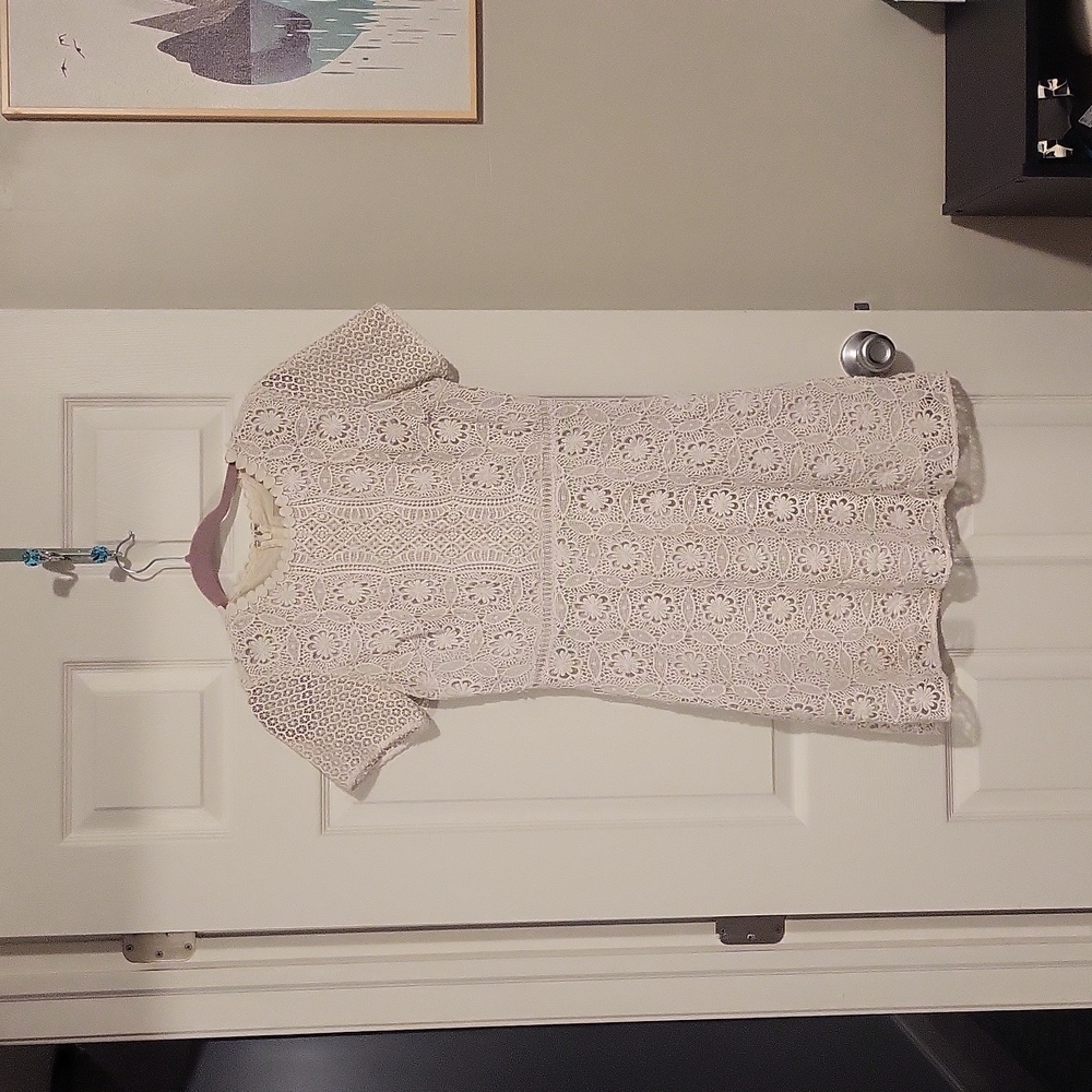 Loft- size 2- White lace dress